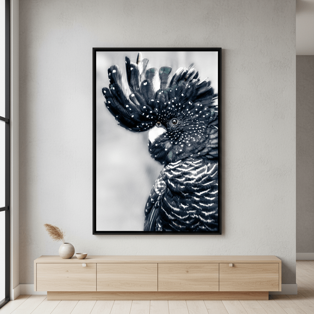 Black Cockatoo Wall Art Print wall - art - picture - poster
