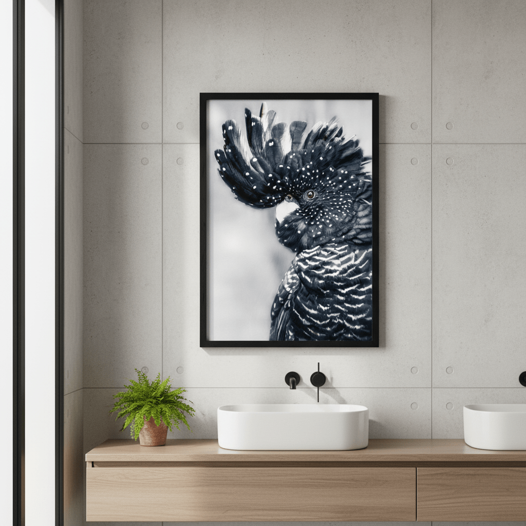 Black Cockatoo Wall Art Print wall - art - picture - poster