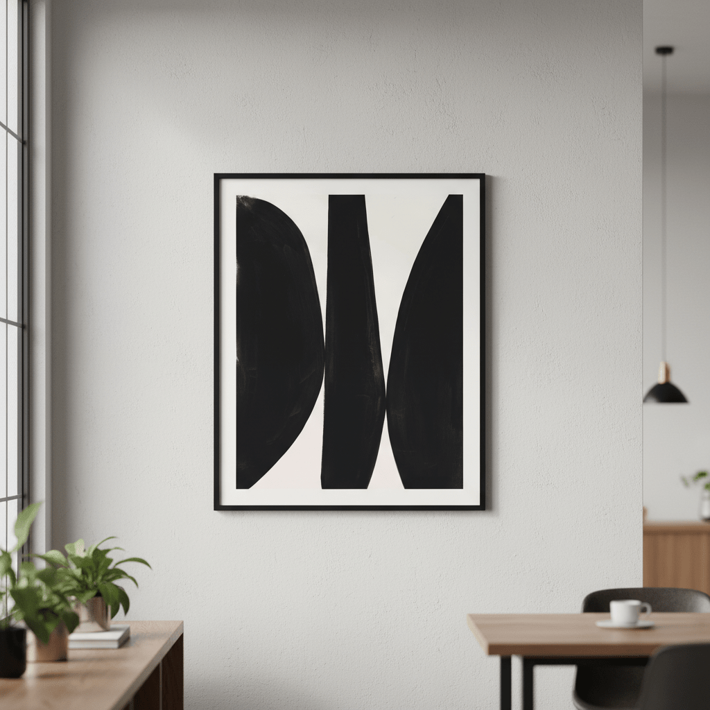 Black Composition by Berit Mongensen Lopez wall - art - picture - poster