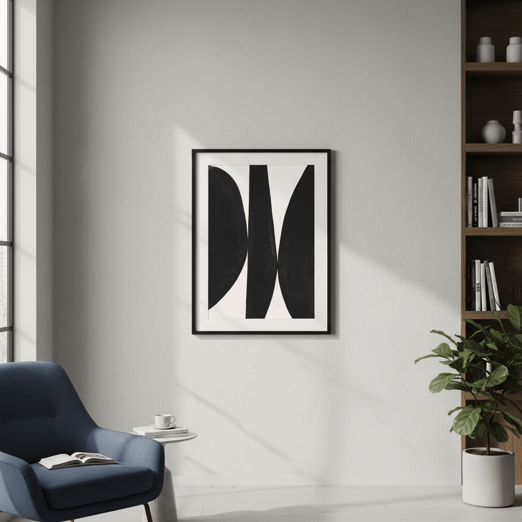Black Composition by Berit Mongensen Lopez wall - art - picture - poster