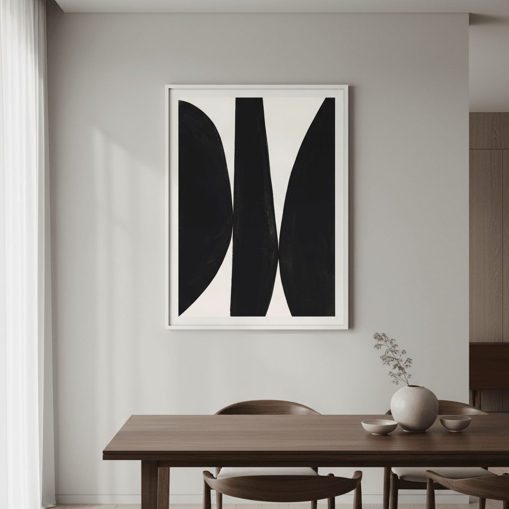 Black Composition by Berit Mongensen Lopez wall - art - picture - poster