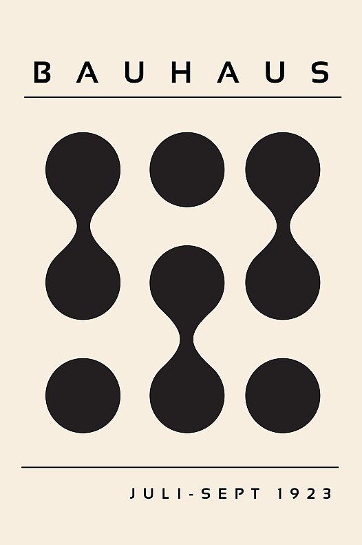 Black Drops 1919 Wall Arts by Bauhaus