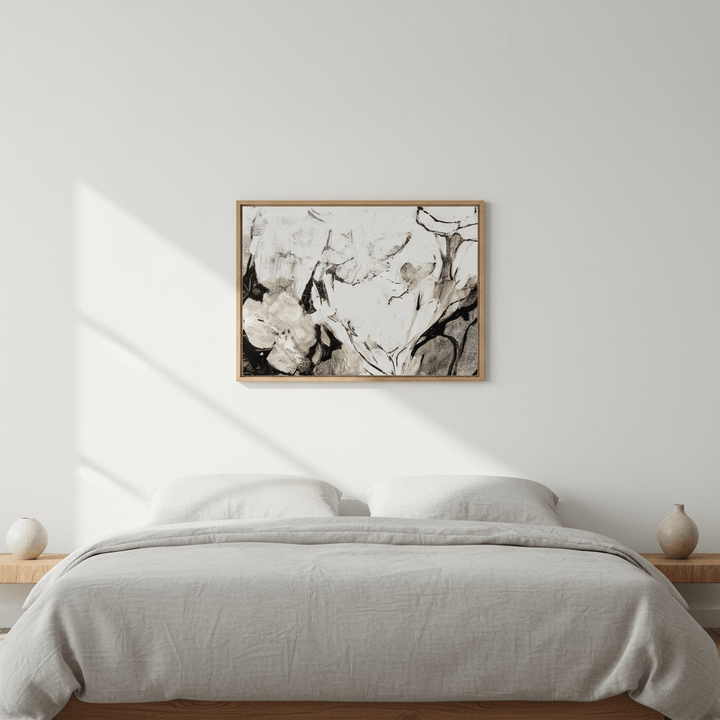 Black Floral by Deer Muskeeter wall - art - picture - poster