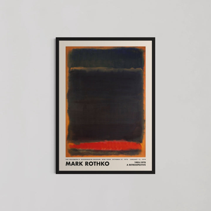 Black, Grey, Red Abstract II Wall Art by Mark Rothko - Style My Wall