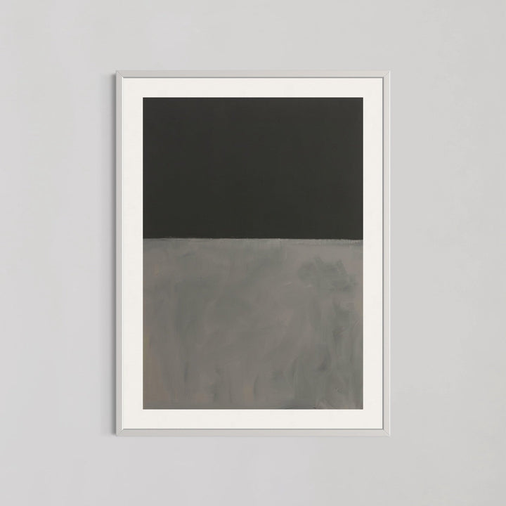 Black on Gray Abstract Wall Art by Mark Rothko - Style My Wall