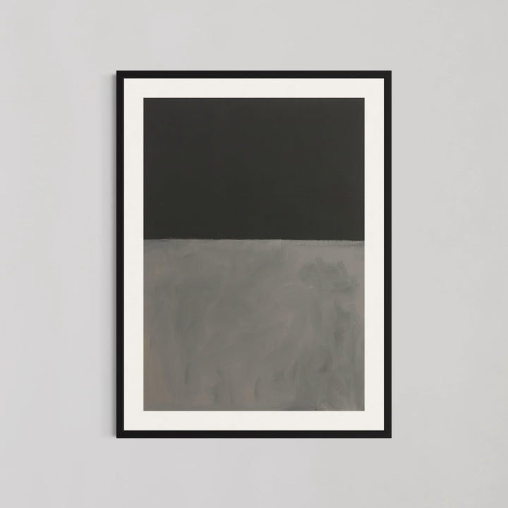 Black on Gray Abstract Wall Art by Mark Rothko - Style My Wall