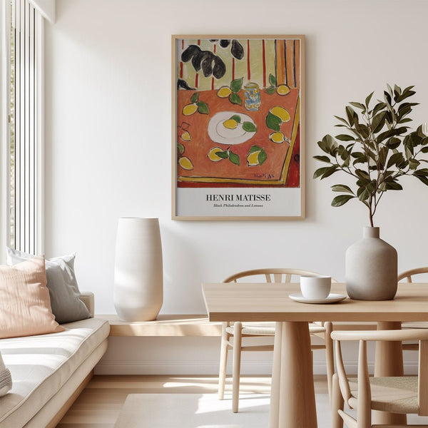 Black Philodendron and Lemons by Henri Matisse