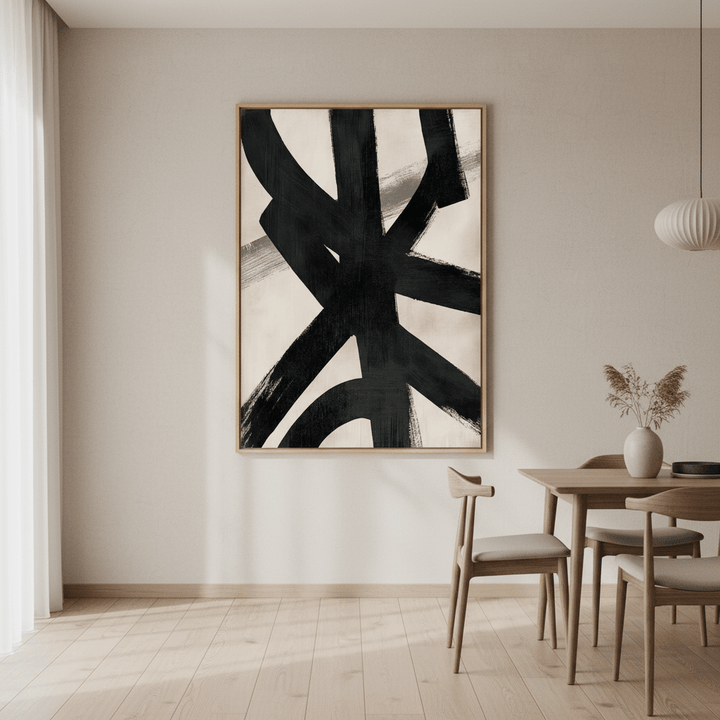 Black Pulse Abstract Artwork wall - art - picture - poster