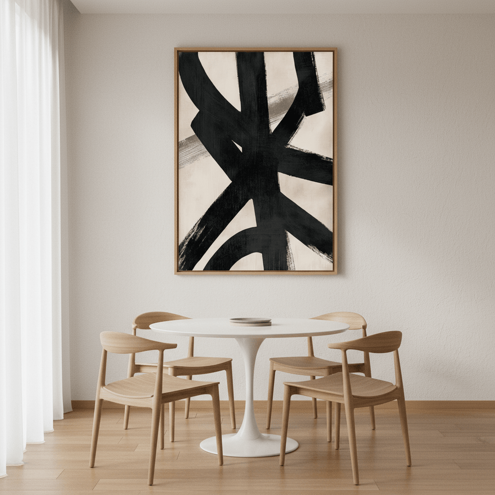 Black Pulse Abstract Artwork wall - art - picture - poster