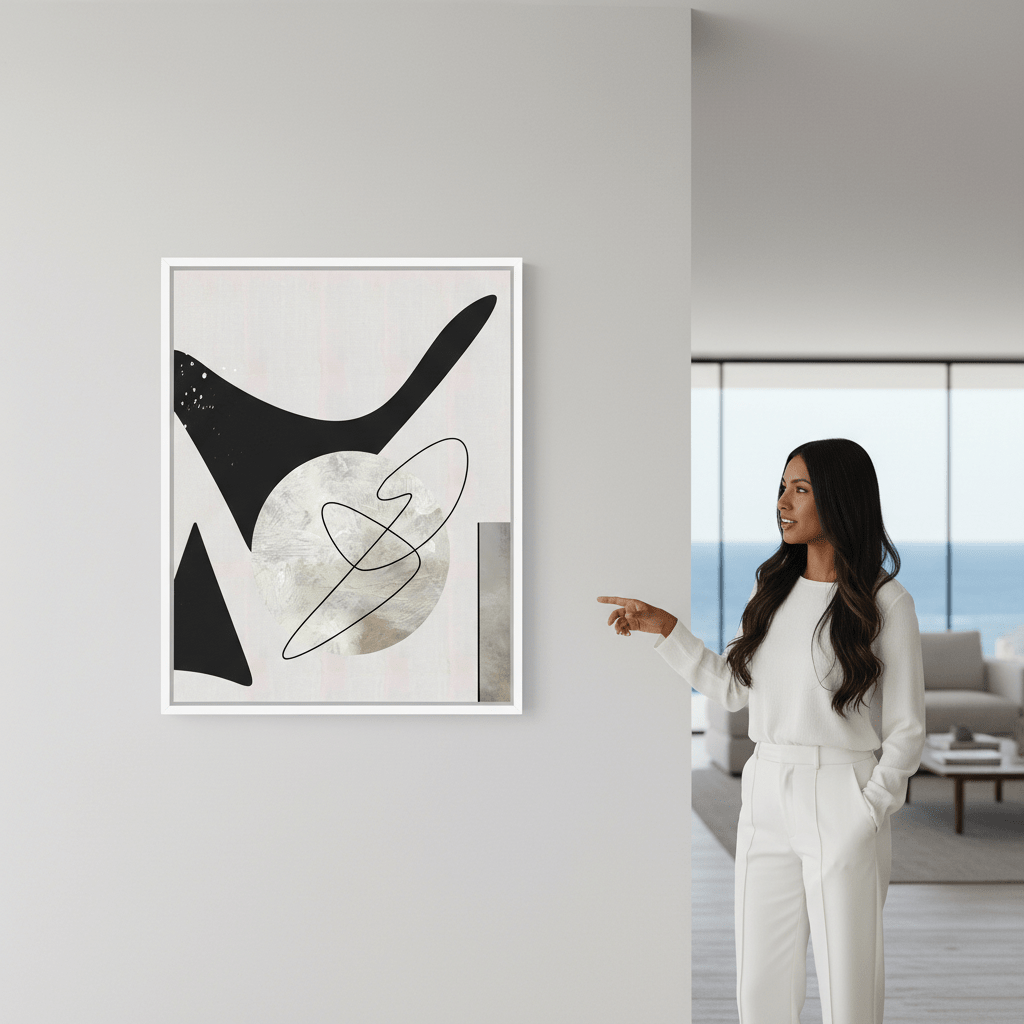 Black Shape by Rom Lammar wall - art - picture - poster