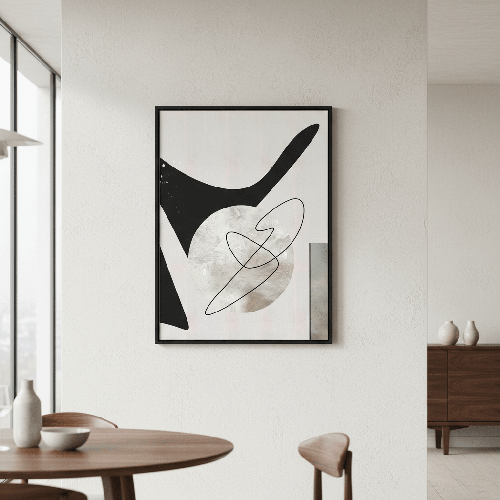 Black Shape by Rom Lammar wall - art - picture - poster