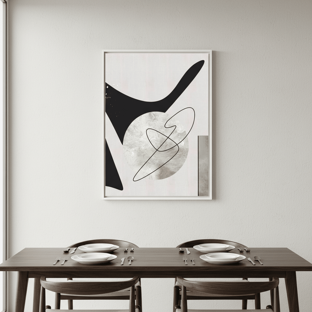 Black Shape by Rom Lammar wall - art - picture - poster