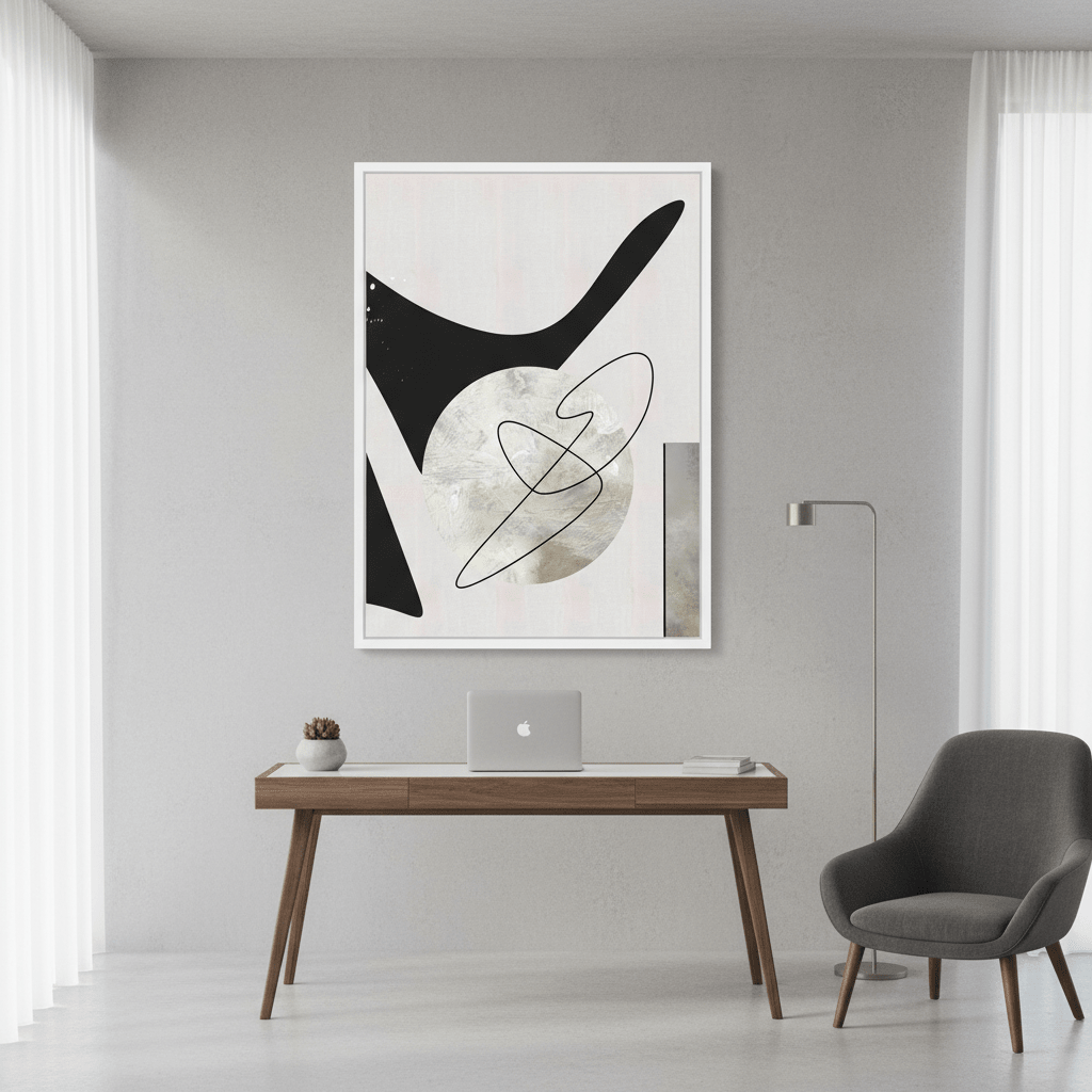 Black Shape by Rom Lammar wall - art - picture - poster