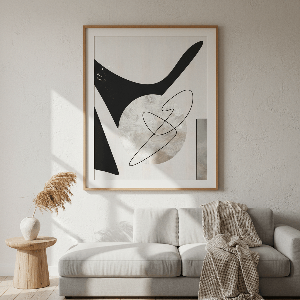 Black Shape by Rom Lammar wall - art - picture - poster