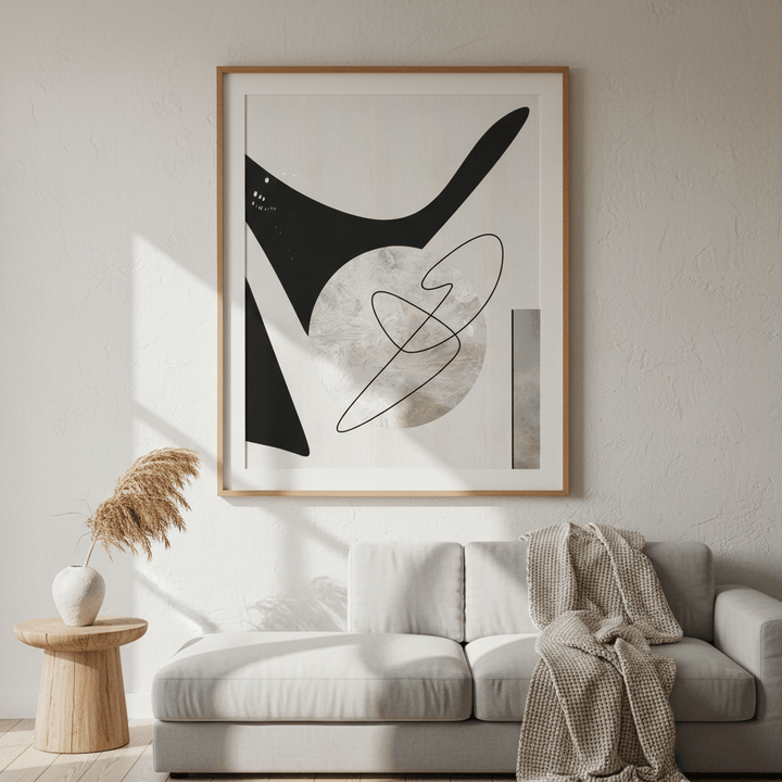 Black Shape by Rom Lammar wall - art - picture - poster