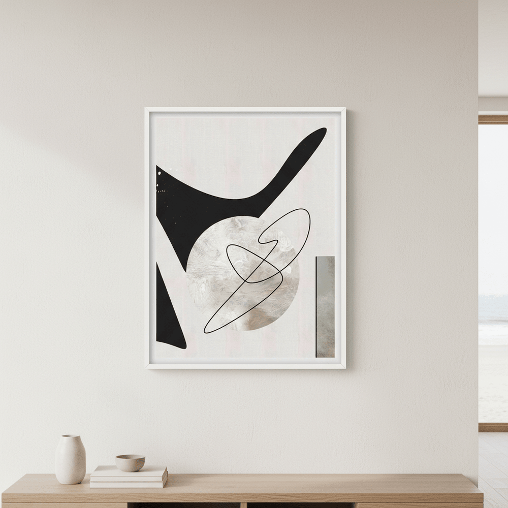 Black Shape by Rom Lammar wall - art - picture - poster