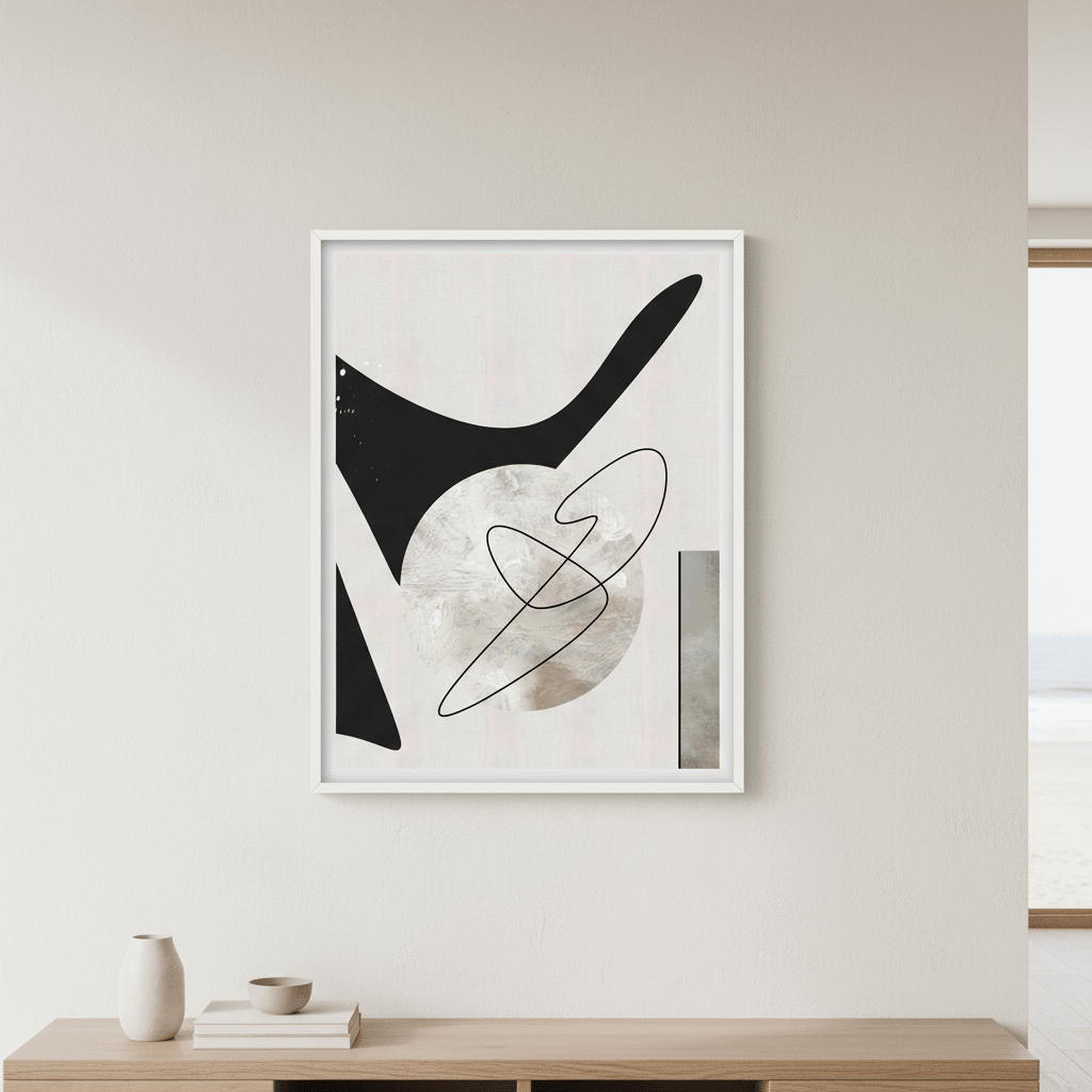Black Shape by Rom Lammar wall - art - picture - poster