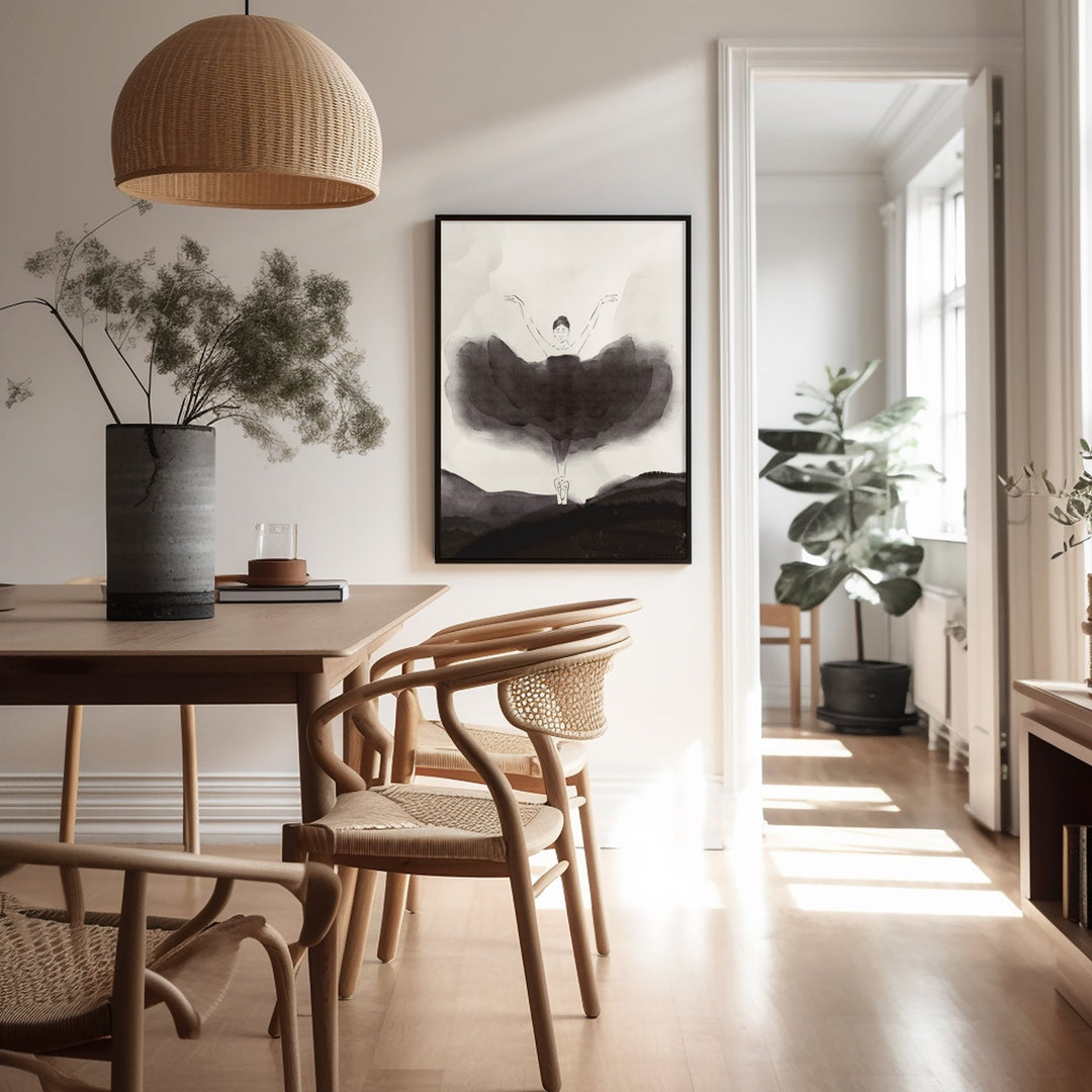 Black Swan Rising Watercolour Print wall - art - picture - poster