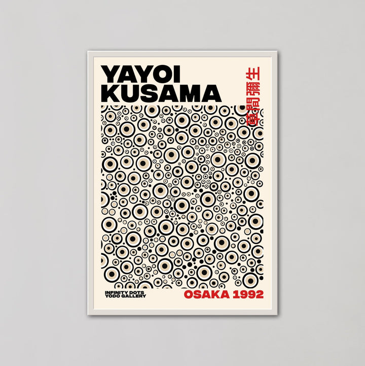 Black & White Infinity Dots Wall Prints by Yayoi Kusama - Style My Wall