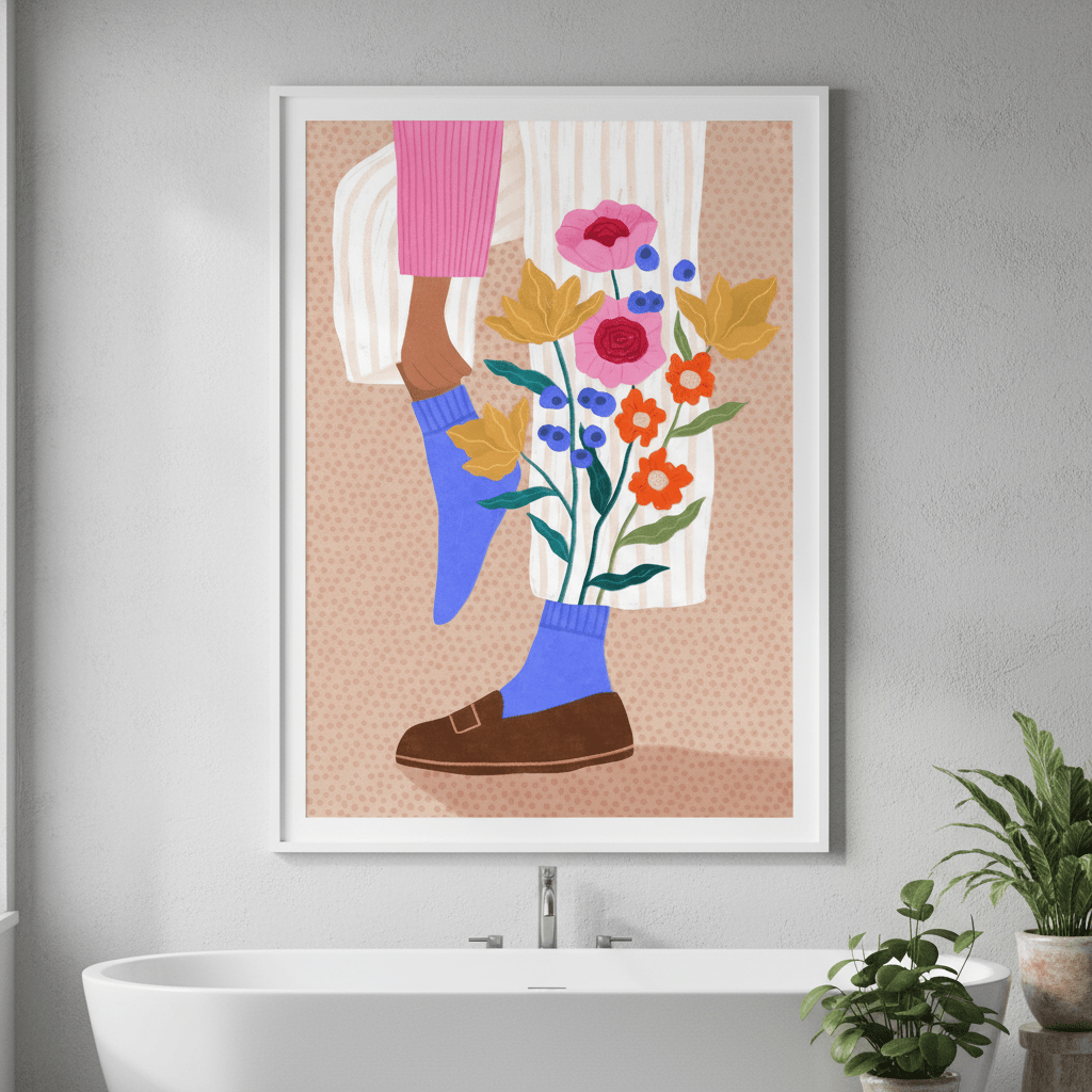 Blooming Socks by Bea Muller wall - art - picture - poster