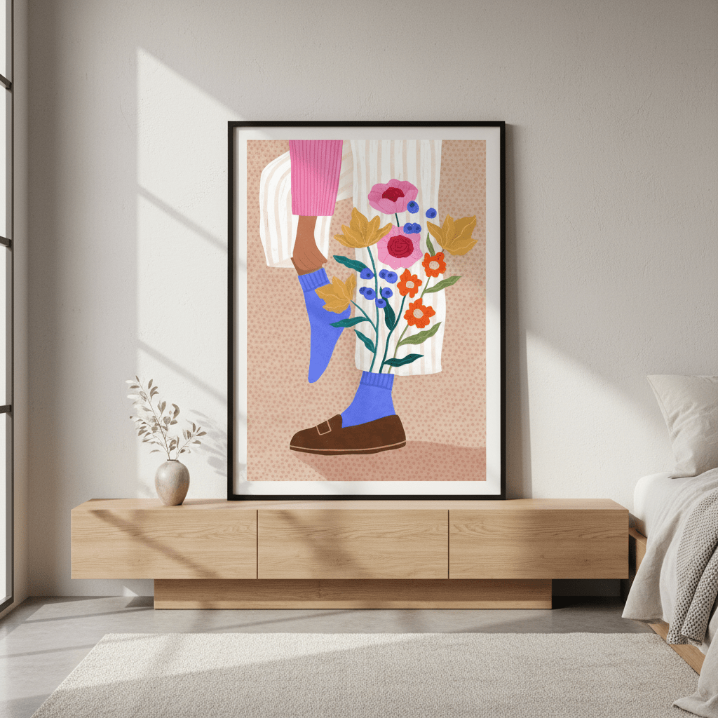 Blooming Socks by Bea Muller wall - art - picture - poster