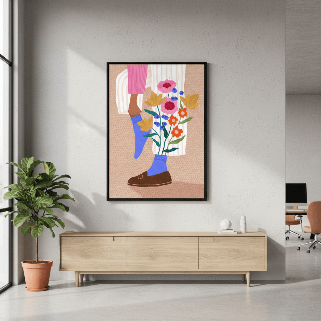 Blooming Socks by Bea Muller wall - art - picture - poster