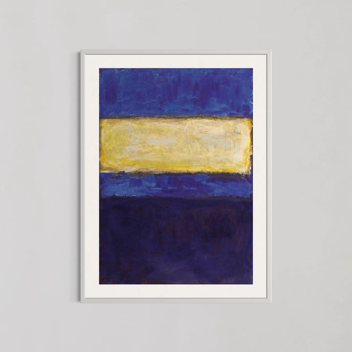 Blue And Golden Abstract Wall Art By Mark Rothko - Style My Wall