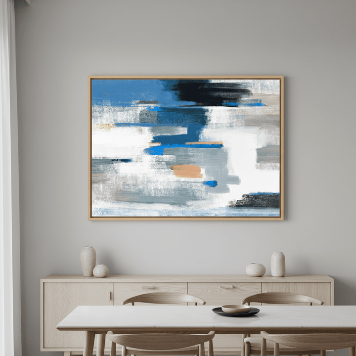 Blue and Mango by Julia Cheney wall - art - picture - poster
