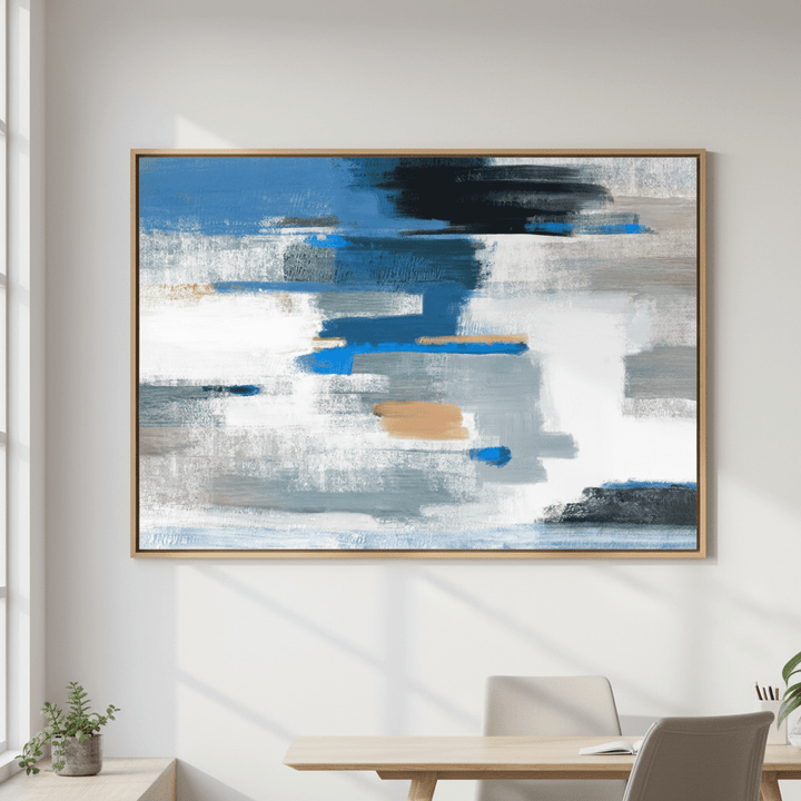 Blue and Mango by Julia Cheney wall - art - picture - poster