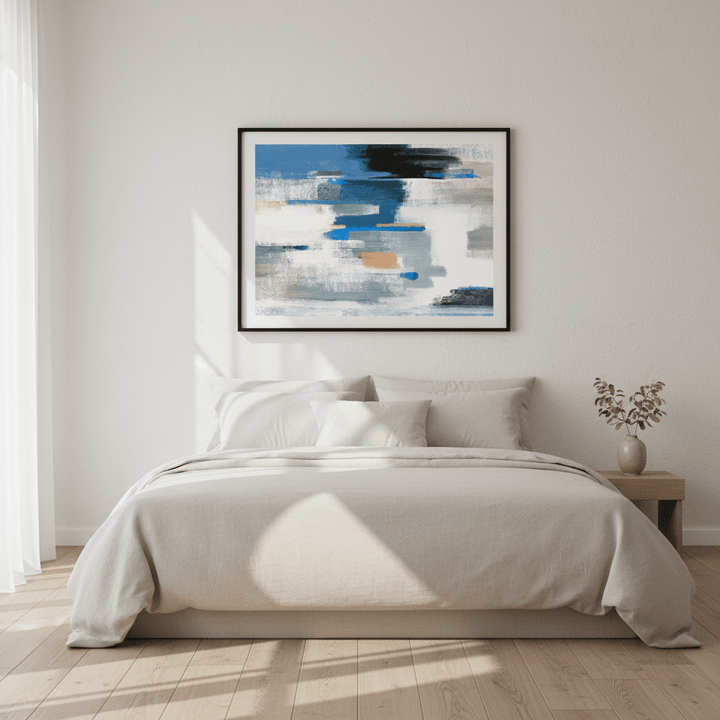 Blue and Mango by Julia Cheney wall - art - picture - poster