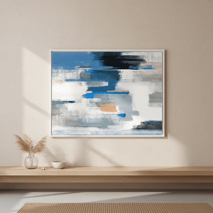 Blue and Mango by Julia Cheney wall - art - picture - poster