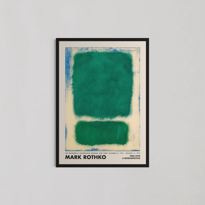 Blue, Beige And Green Abstract II Wall Art by Mark Rothko - Style My Wall