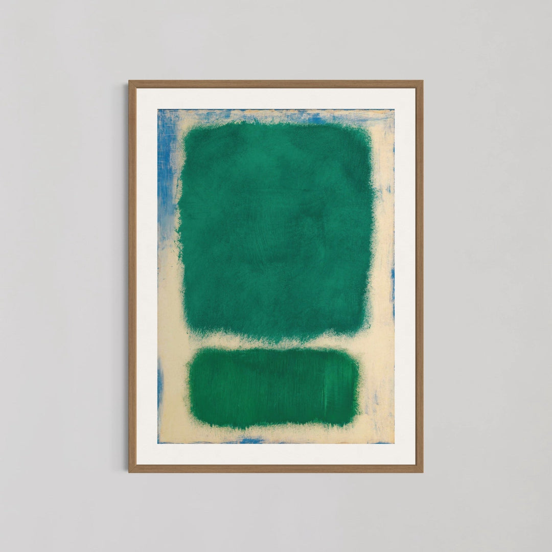 Blue, Beige And Green Abstract Wall Art by Mark Rothko - Style My Wall