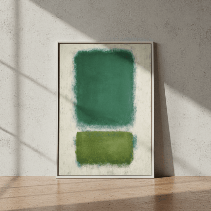 Blue, Beige And Green Abstract Wall Art Inspired by Mark Rothko wall - art - picture - poster