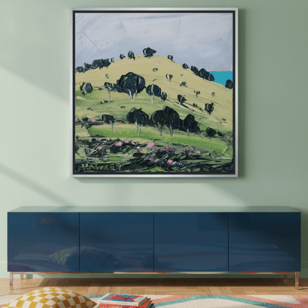 Blue Beyond 2 By Angela Hawkey | Canvas Square Print