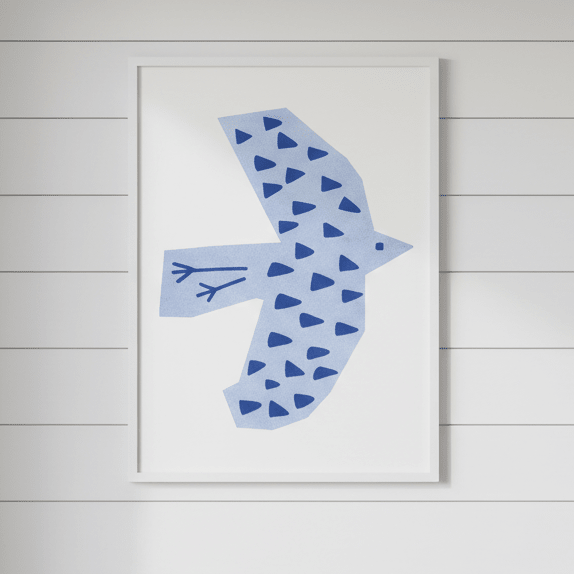Blue Bird by Silvia Visscher | Art & Canvas Print