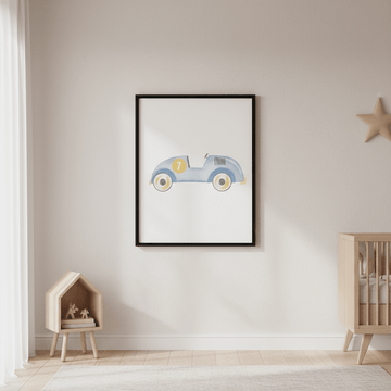 Blue Car by Menina Lisboa wall - art - picture - poster