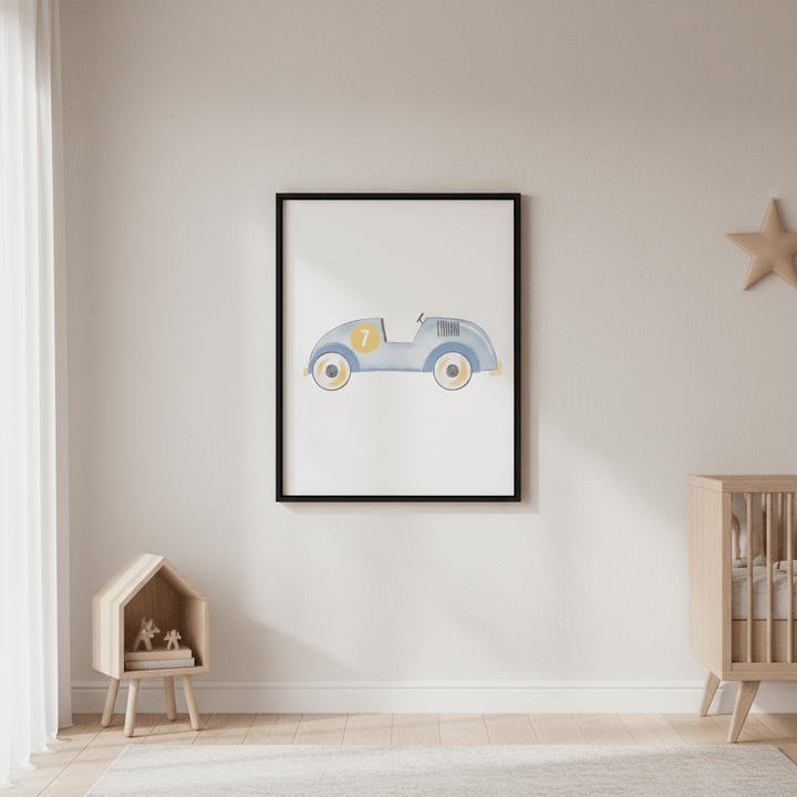 Blue Car by Menina Lisboa wall - art - picture - poster