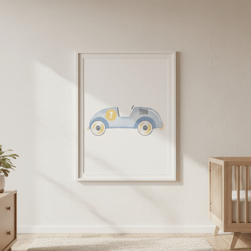 Blue Car by Menina Lisboa wall - art - picture - poster