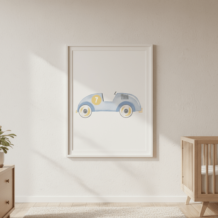 Blue Car by Menina Lisboa wall - art - picture - poster