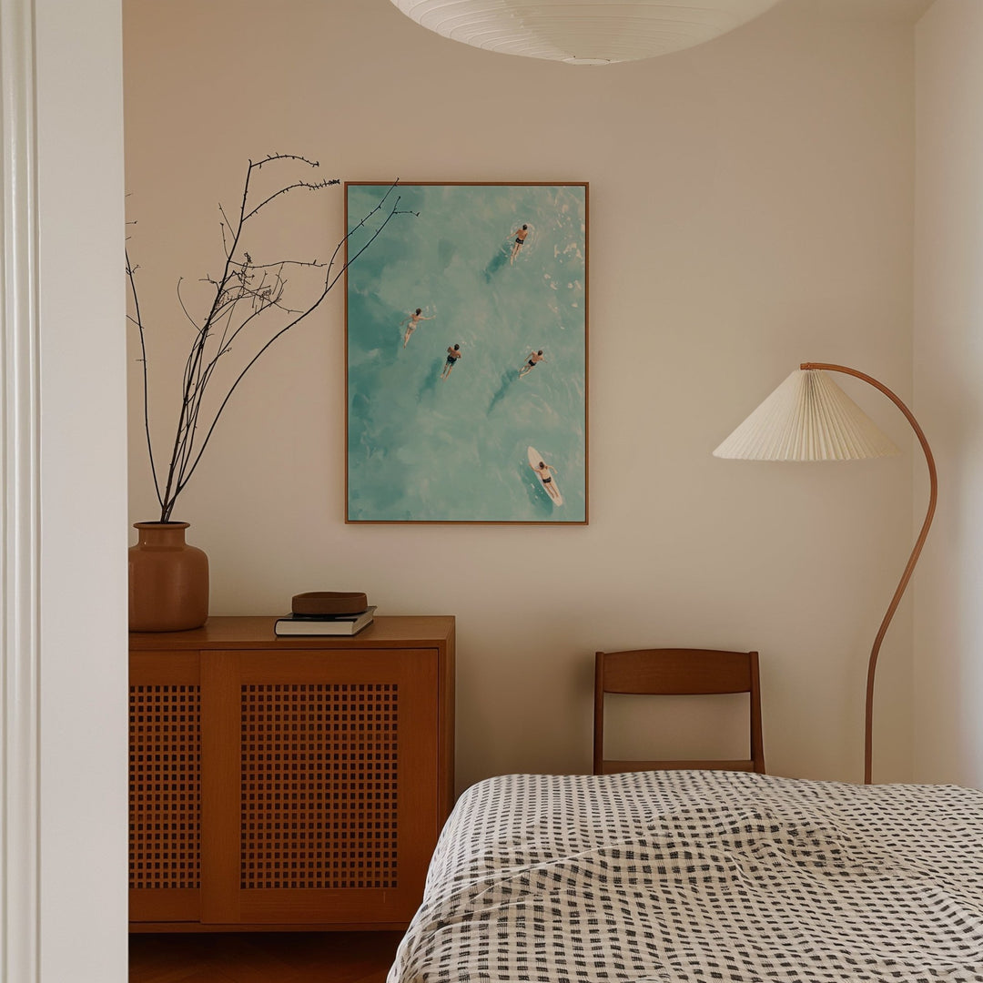 Blue Coastal Dreams,livingroom,timber border