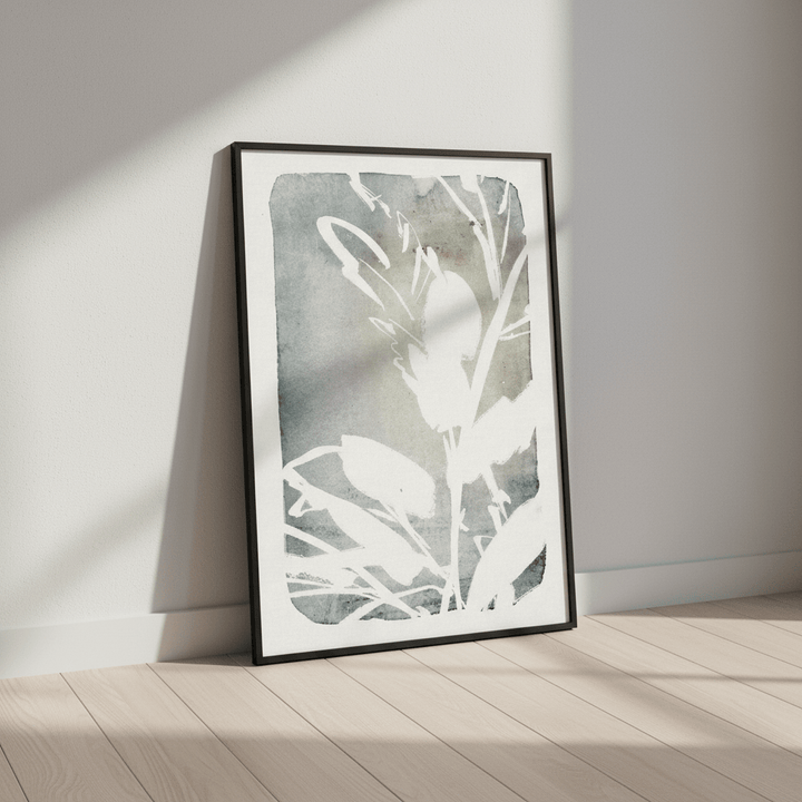 Blue Cottage Floral by Deer Muskeeter wall - art - picture - poster