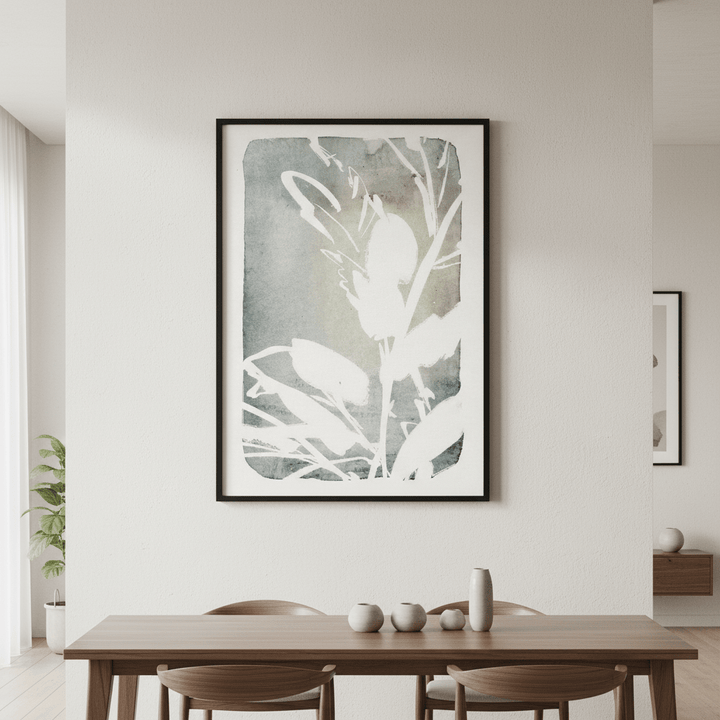 Blue Cottage Floral by Deer Muskeeter wall - art - picture - poster