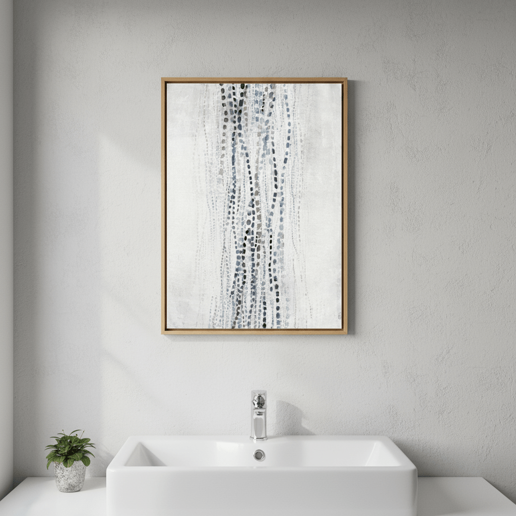 Blue Dancing Waves by Deer Muskeeter wall - art - picture - poster