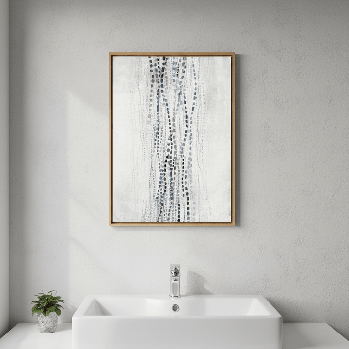 Blue Dancing Waves by Deer Muskeeter wall - art - picture - poster