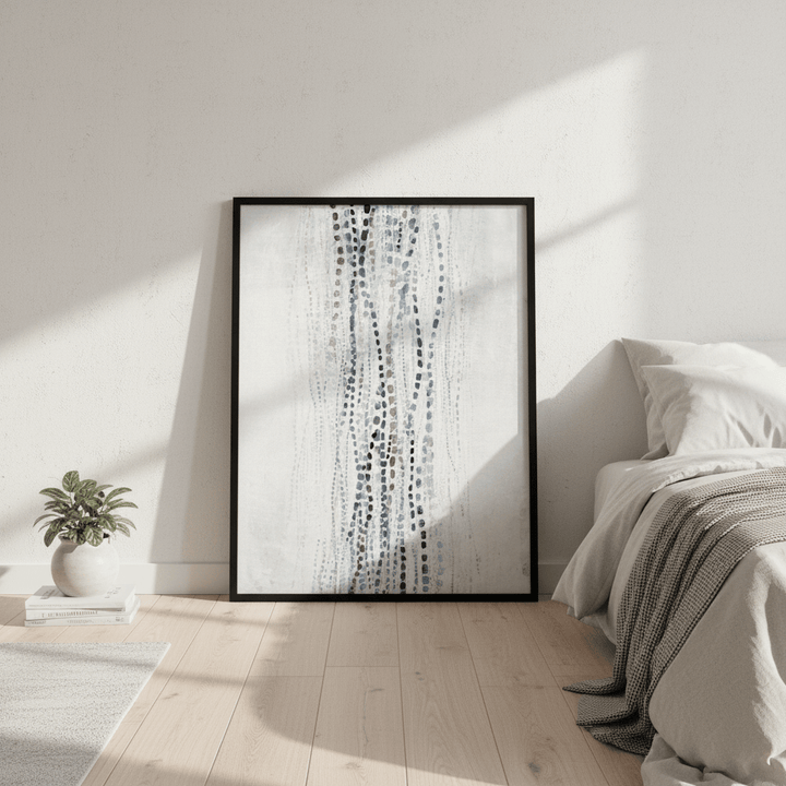 Blue Dancing Waves by Deer Muskeeter wall - art - picture - poster