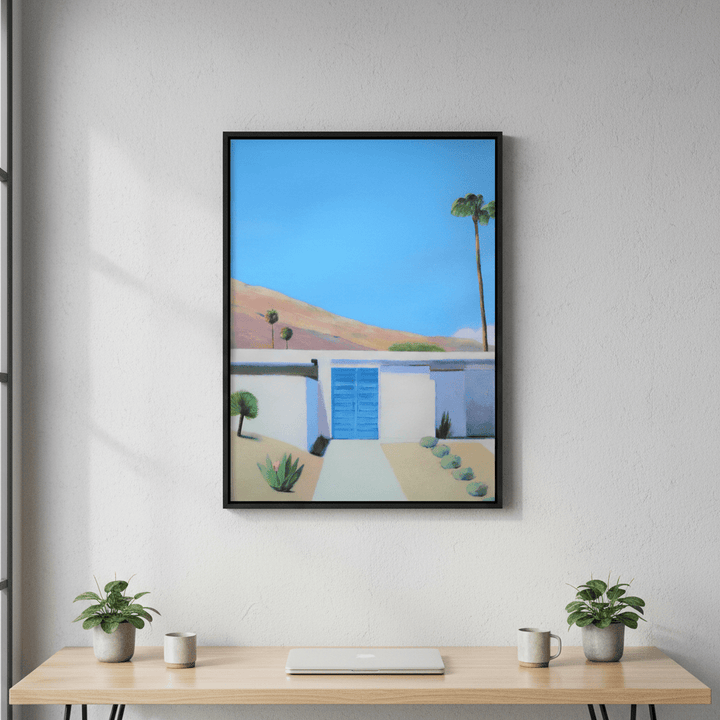 Blue Door by Ieva Baklane wall - art - picture - poster