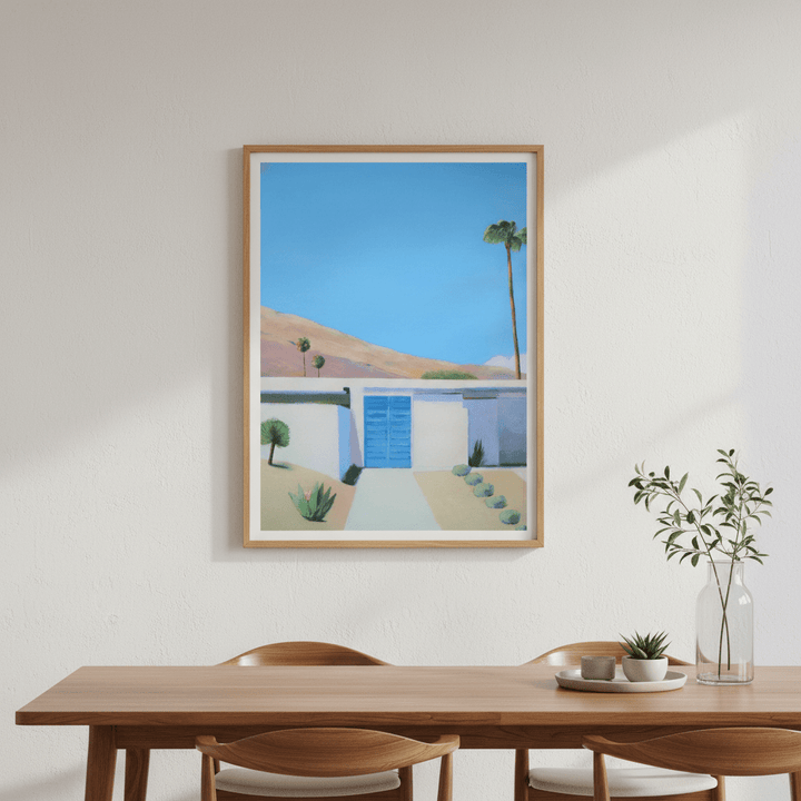 Blue Door by Ieva Baklane wall - art - picture - poster