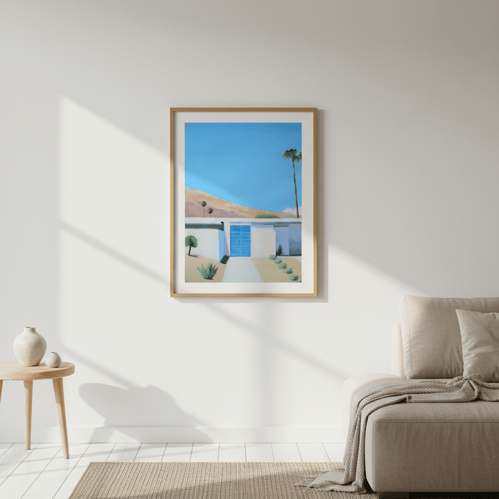 Blue Door by Ieva Baklane wall - art - picture - poster