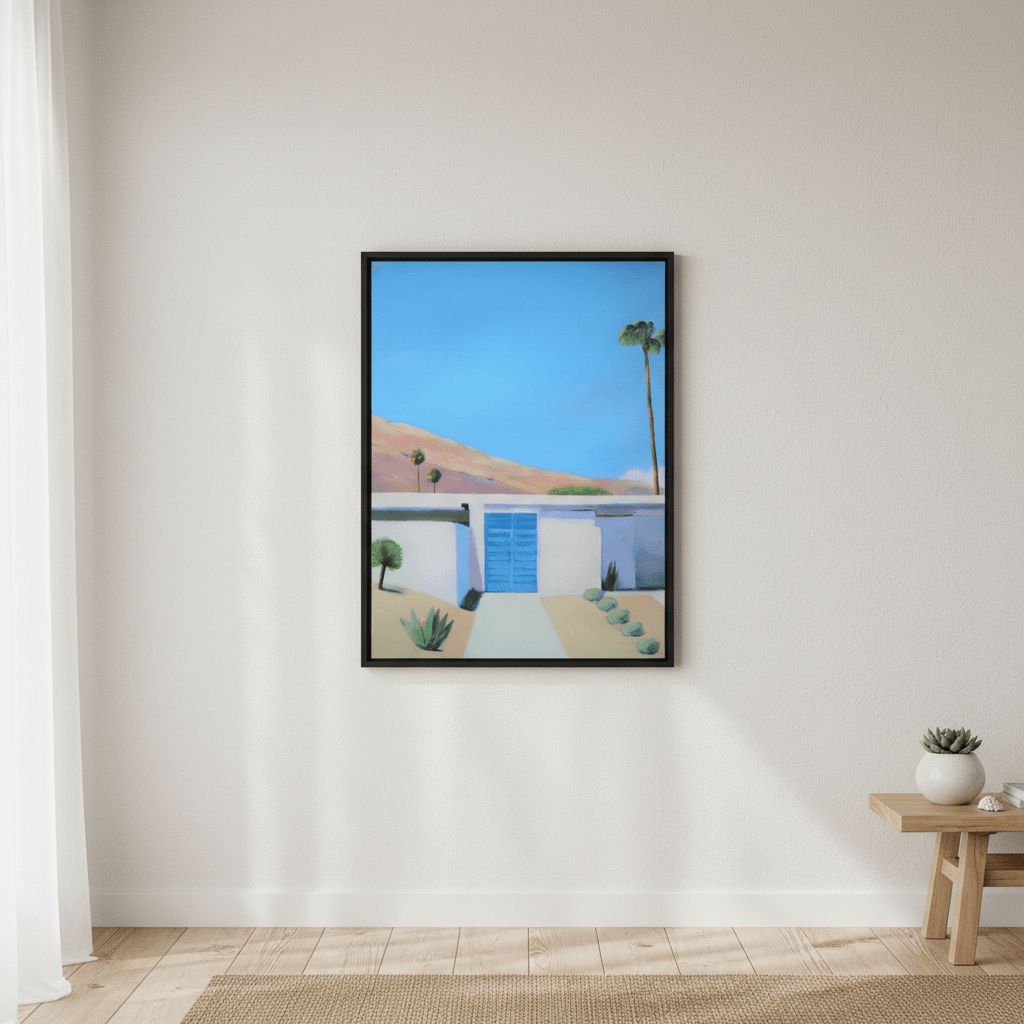 Blue Door by Ieva Baklane wall - art - picture - poster